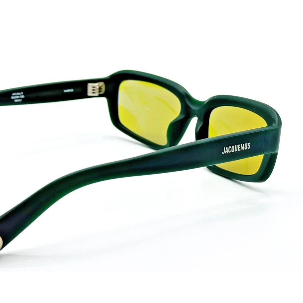 Jacquemus Sunglasses MARINO JAC64 C2 Matte Green Frame Green Lens 55-20-135 New